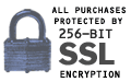 Every purchase is protected by 256-bit SSL encryption