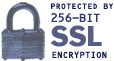 Your data is protected by 256-bit SSL